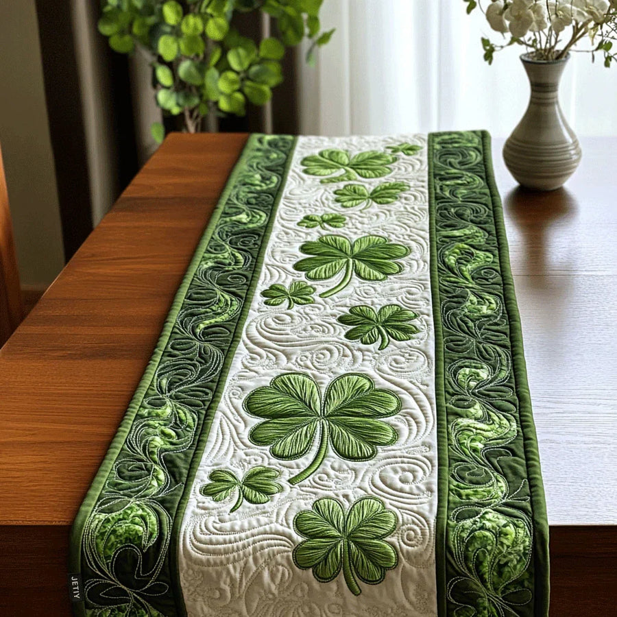 Quilted Table Runner - Emerald Forest