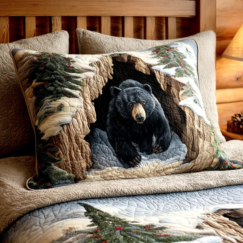 Quilted Cushion Cover - Festive Den
