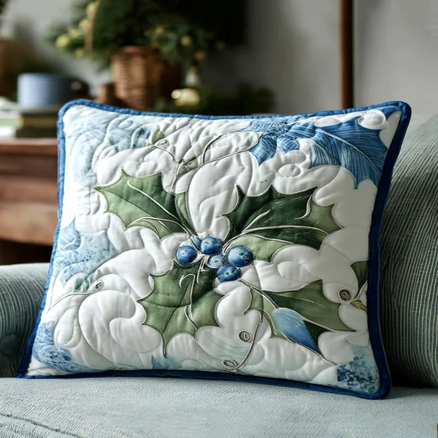 Quilted Cushion Cover - Moonlit Bells