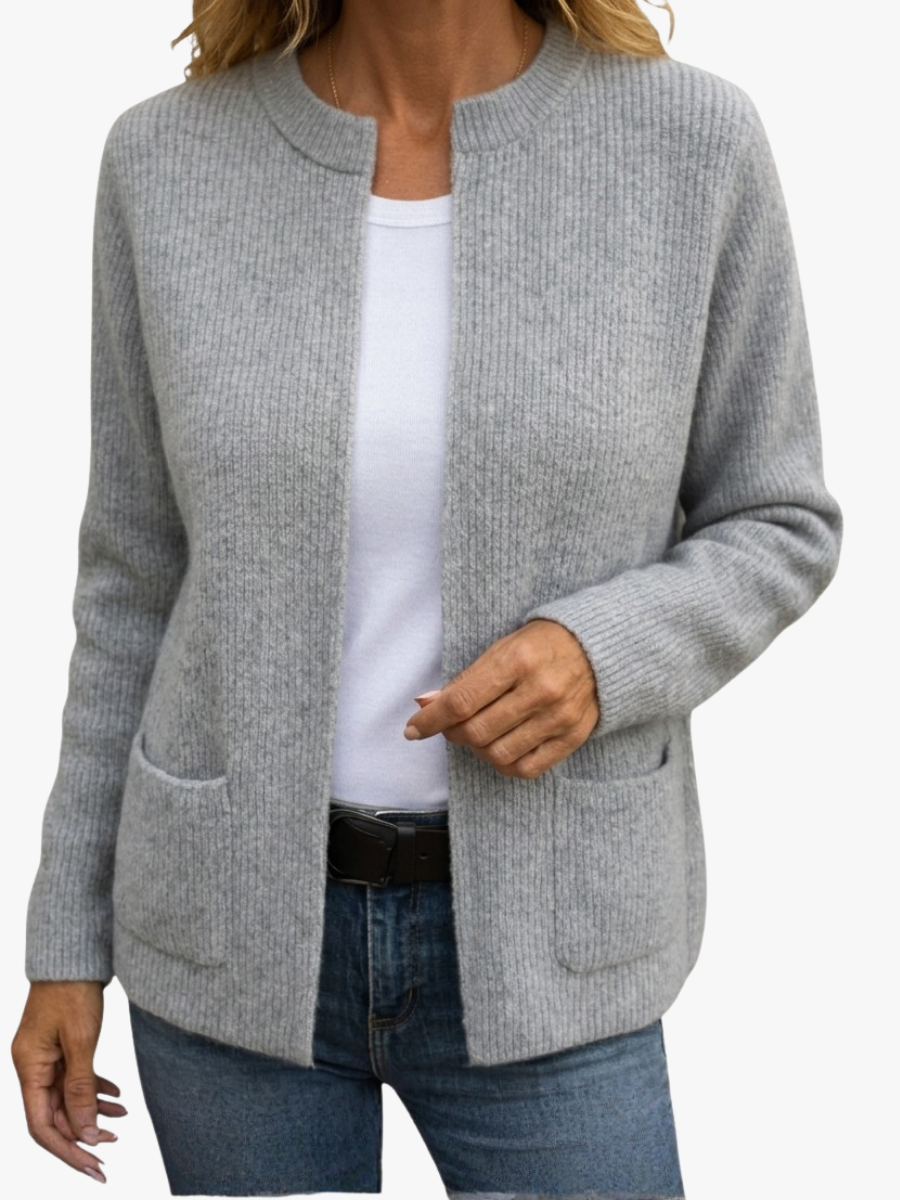 Kerry Zip-Up Knit Cardigan
