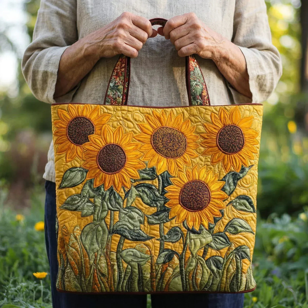 Classic Quilted Bag - Sunflower