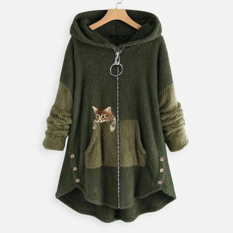 Agnes - Elegant Plush Hoodie