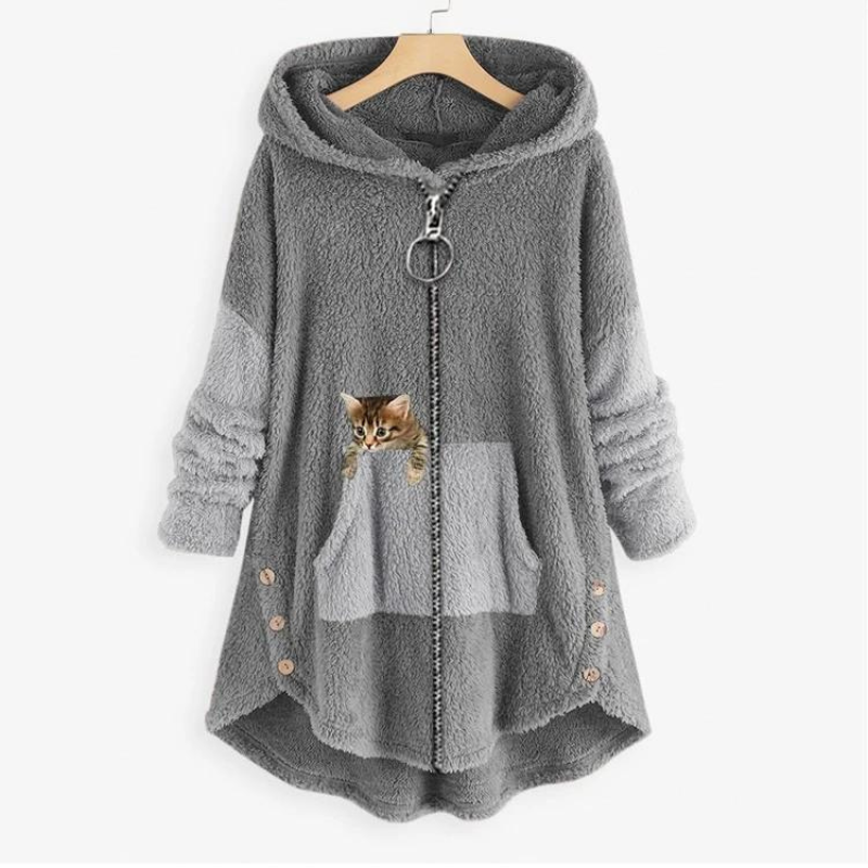 Agnes - Elegant Plush Hoodie