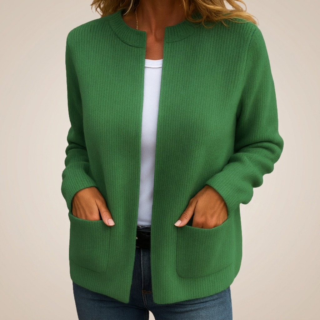 Kerry Zip-Up Knit Cardigan