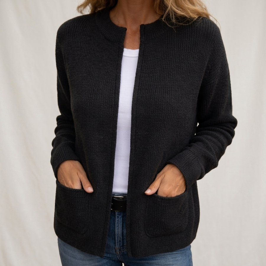 Kerry Zip-Up Knit Cardigan