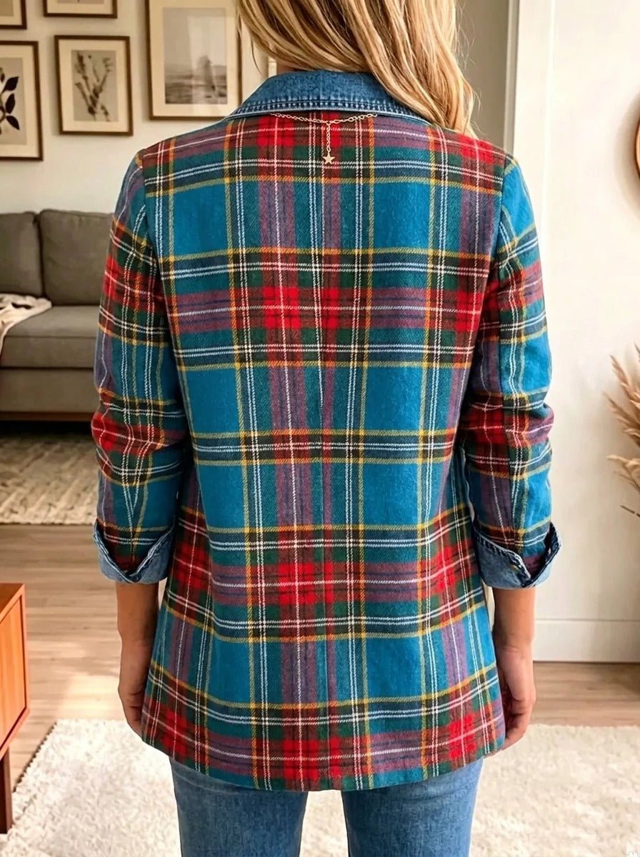 Grace | Tartan Contrast Jacket