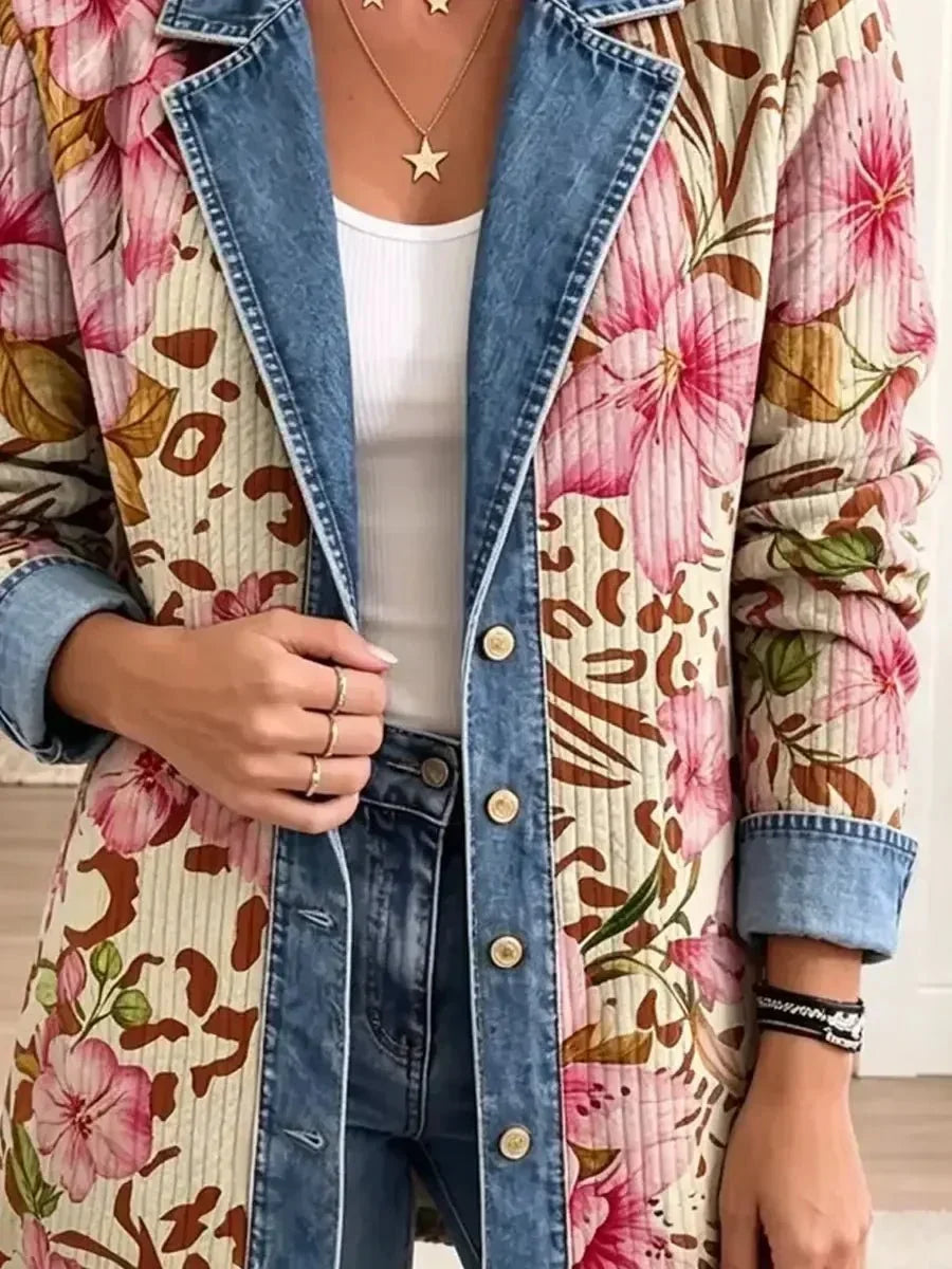 Luna | Floral Contrast Jacket