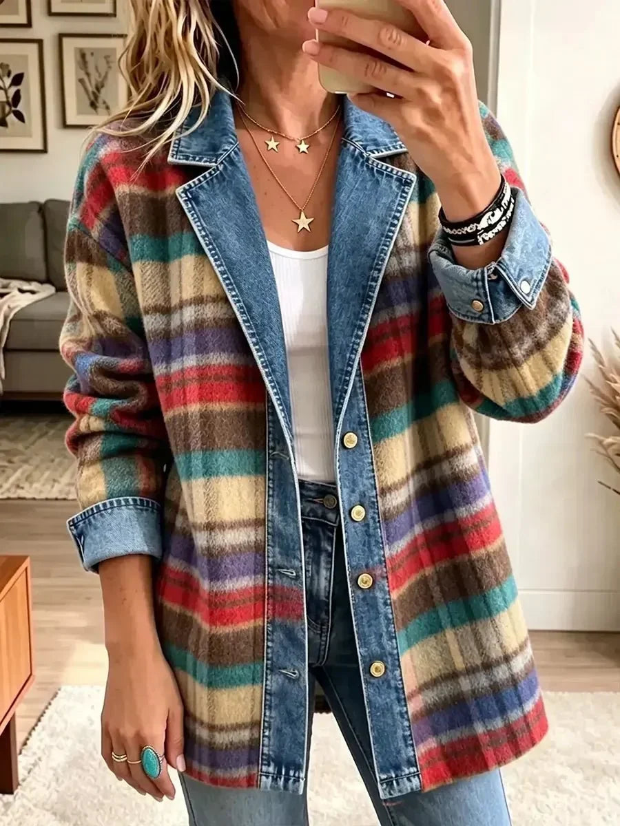 Charlotte | Mixed Plaid Jacket