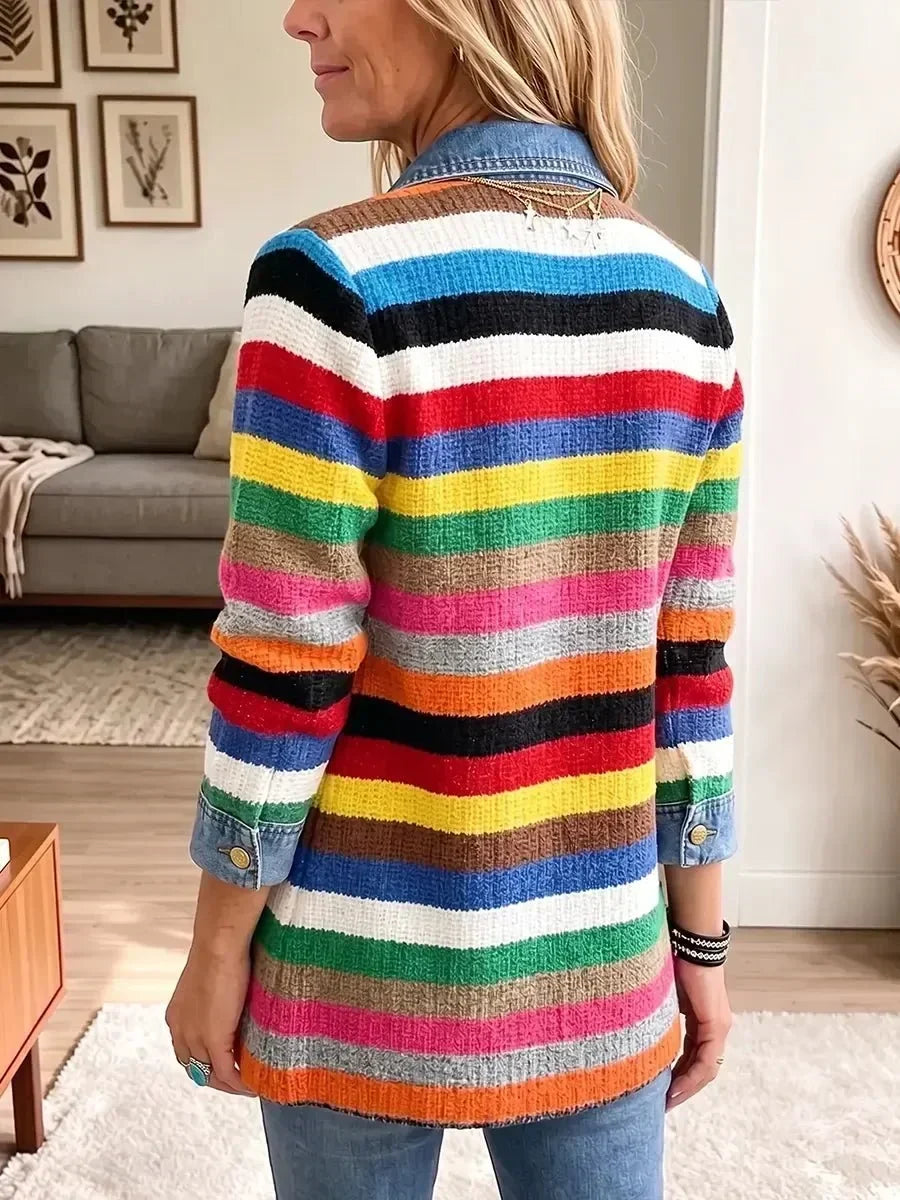 Mia | Multicolour Patchwork-Style Jacket