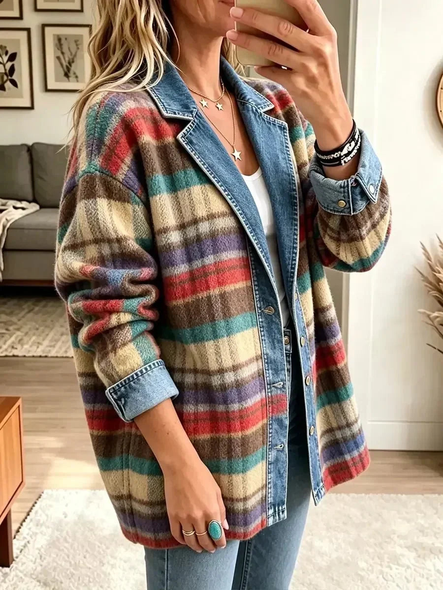 Charlotte | Mixed Plaid Jacket