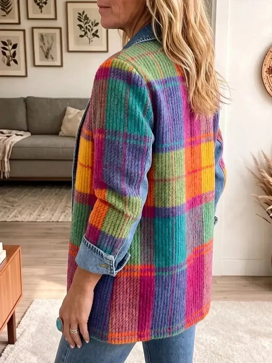 Emma | Multicolour Patchwork-Style Jacket
