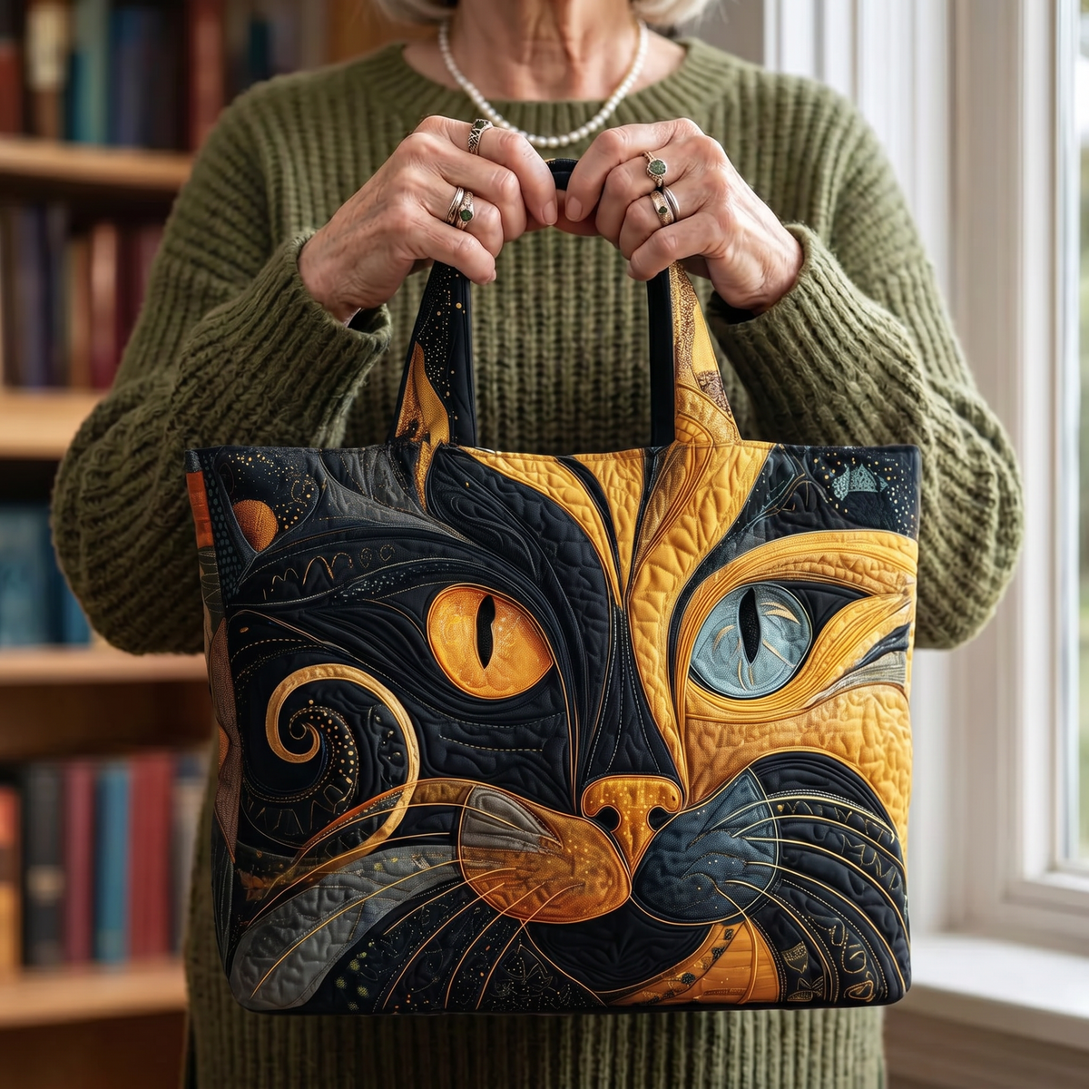 Handmade Bag - Mystical Cat