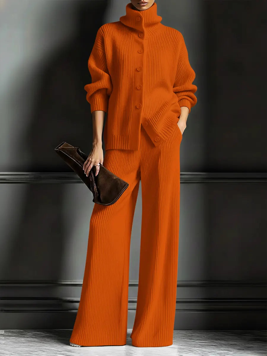 Clara | Relaxed Cardigan & Wide-Leg Pants Set