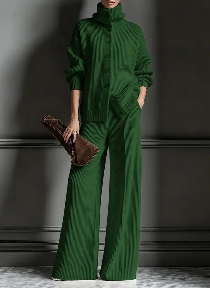 Clara | Relaxed Cardigan & Wide-Leg Pants Set