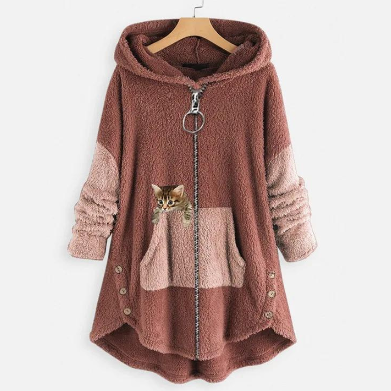 Agnes - Elegant Plush Hoodie
